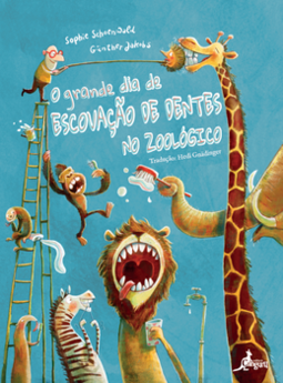 O grande dia de escovação de dentes no zoológico