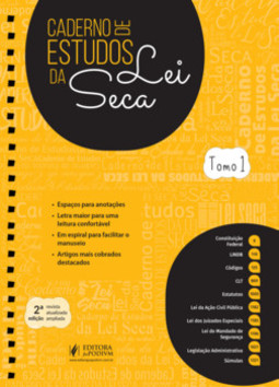 Caderno de estudos da lei seca: tomo I