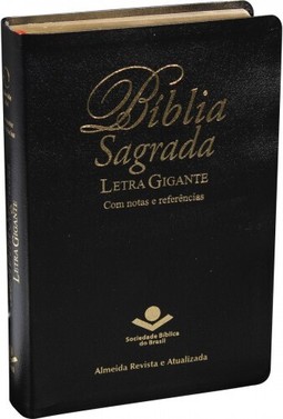 Bíblia Sagrada Letra Gigante - Couro bonded Preto