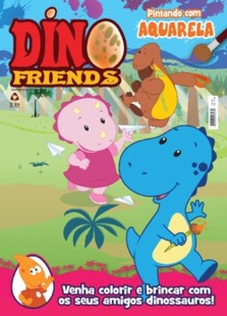 Dino friends pintando com aquarela 02