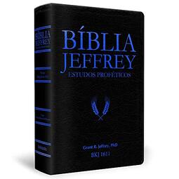 Bíblia Jeffrey Estudos Proféticos - Preta/azul