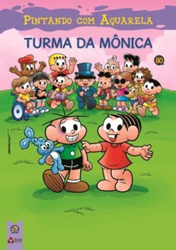 Pintando com aquarela - Turma da Mônica