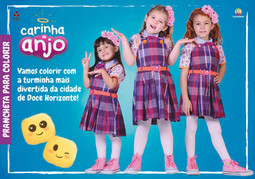 Carinha de Anjo: prancheta para colorir