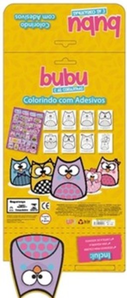 Bubu e as corujinhas: colorindo com adesivos