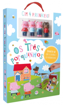 Os três porquinhos: divirta-se com o cenário e os personagens!