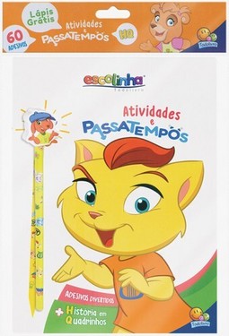 Escolinha Atividades e Passatempos - Kit Livro + Lápis-Borracha