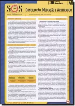 Sinteses Organizadas Saraiva Conciliacao, Mediacao E Arbitragem - Volume 46