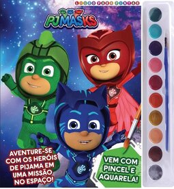 PJ Masks - Livro para pintar com aquarela