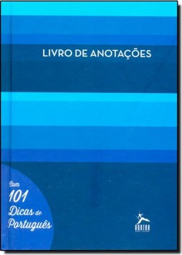 Livro de Anotações - Com 101 Dicas de Português - Capa Azul