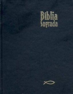 Bíblia Sagrada: Preta com Beiras Vermelhas