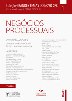 Negócios processuais: tomo 1