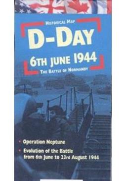 D-DAY 6TH JUNE 1944 - THE BATTLE OF NORMANDY...MAP)