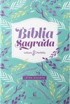 Bíblia NVI, Couro Soft, Flores, Letra Gigante, Leitura Perfeita