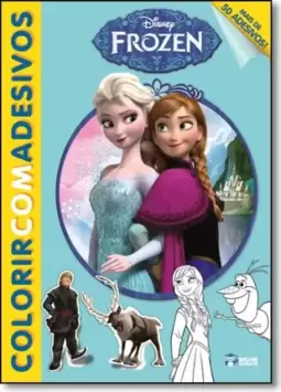 Disney Colorir Com Adesivos - Frozen
