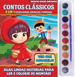 Contos clássicos - Livro para pintar com aquarela