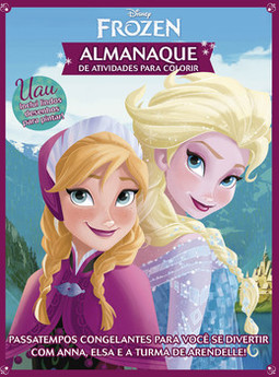 Frozen - Almanaque de atividades para colorir