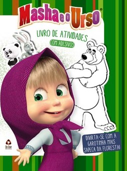 Masha e o urso: livro de atividades com adesivos