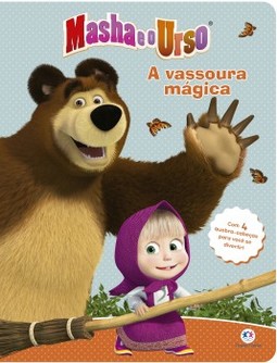 Masha e o urso: a vassoura mágica - Com 4 quebra-cabeças para você se divertir!