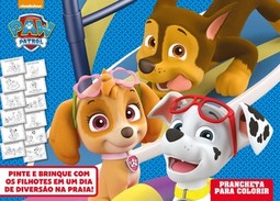 Patrulha canina - Prancheta para colorir