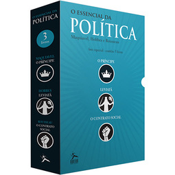 Box o essencial da política - O Príncipe, Leviatã, O Contrato Social.