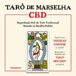 Tarô de Marselha CBD: reprodução fiel do tarô tradicional baseada no baralho-padrão.