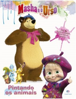 Masha e o urso: pintando os animais - Com 4 quebra-cabeças para você se divertir!