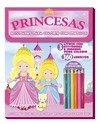 Princesas - Atividades para colorir com adesivos