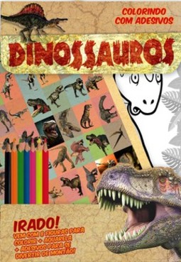 Dinossauros: colorindo com adesivos