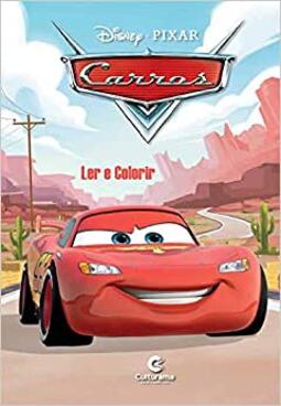 Livro Médio Ler e colorir - Carros