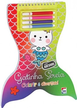 Colorir é Divertido! Gatinha Sereia