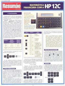 RESUMAO: MATEMATICA FINANCEIRA COM A HP-12C