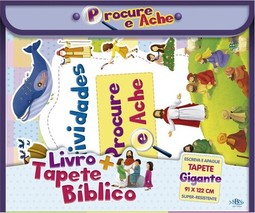 Livro + Tapete Bíblico: Procure e Ache