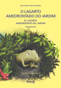 O lagarto amedrontado do jardim