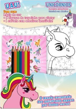 Floresta encantada - Unicórnios: colorindo com adesivos