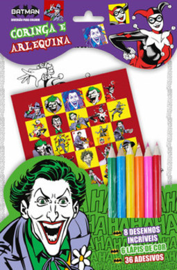 Coringa e Arlequina - Diversão para colorir