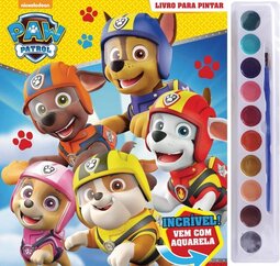 Patrulha Canina - Livro para pintar com aquarela