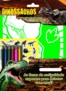 Dinossauros: colorir com brilho