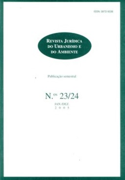 Revista jurídica do urbanismo e do ambiente: n.ºs 23/24