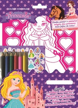 Princesas - Colorir com brilho