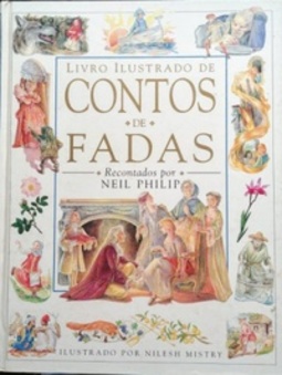 Livro ilustrado de contos de fadas