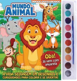 Mundo Animal Livro para Pintar com Aquarela