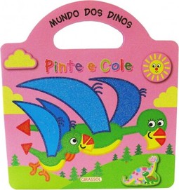 Pinte e cole - mundos dos dinos