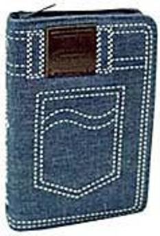 Bíblia Sagrada - Capa Jeans com Zíper, Índice Digital - NTHL