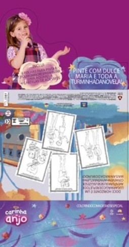 Carinha de Anjo: colorindo com adesivos especial