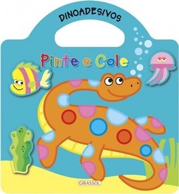 Pinte e cole - dinoadesivos