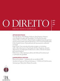 O direito: ano 140.º