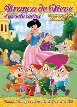 Branca de Neve e os sete anões: pintando com aquarela