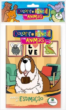 Colorir e Brincar com Animais - Kit com 10 unidades