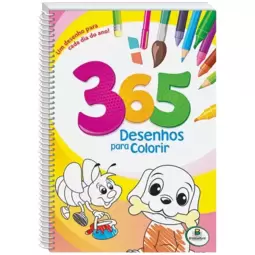 365 desenhos para colorir rosa - espiral