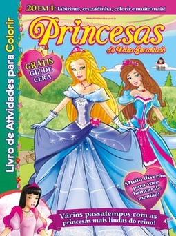 Princesas do reino encantado: livro de atividades para colorir